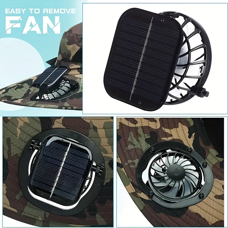 Solar Powered Outdoor Cooling Fan Hat - Image 9