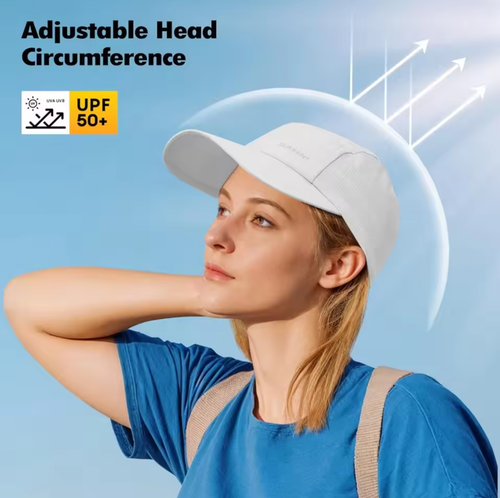 Lightweight Sun Hat for Men Women, Quick Drying Baseball Cap UPF50+ Running Hats Foldable Sport Cap for Outdoor Daily