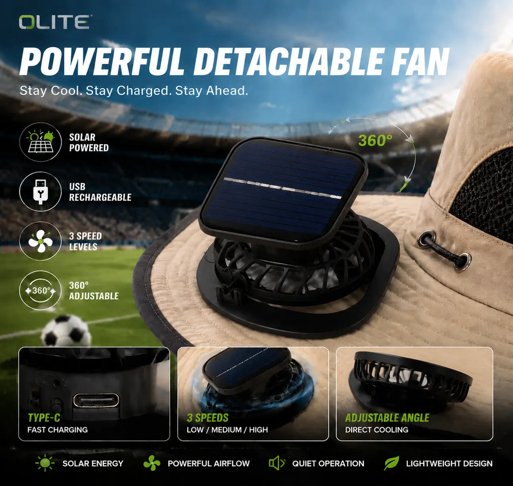 Solar Powered Outdoor Cooling Fan Hat - Image 5